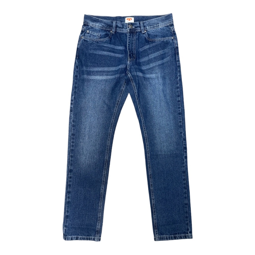 NWOT Tellason Jeans Size L 32" Mens Straight Leg Selvedge Denim Medium Wash